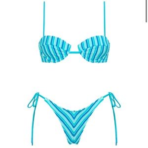 TRIANGL MALA - SOUR STRIPE blue bikini